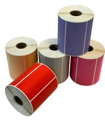 4″x2″ Colored Direct Thermal Zebra Sato Printers Label Sticker RED 750 P/Roll