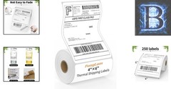 Efficient 4″ x 6″ Perforated Thermal Labels – 250 Count for Easy Shipping