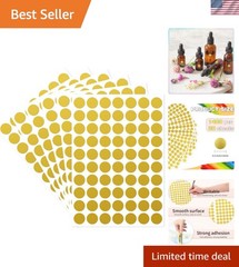 Dot Stickers – 1/2 Inch Gold Circle Labels, 1400pcs Writable Color Coding, Ro…