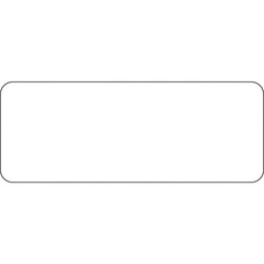 HUBERT® Plain White 30-Up Laser Labels – 2 1/2″L x 1″H