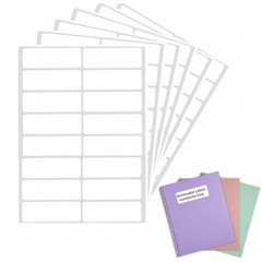 Removable Waterproof Labels for Bottles -320PCS 0.62 x 2.35 inch Organizing N…