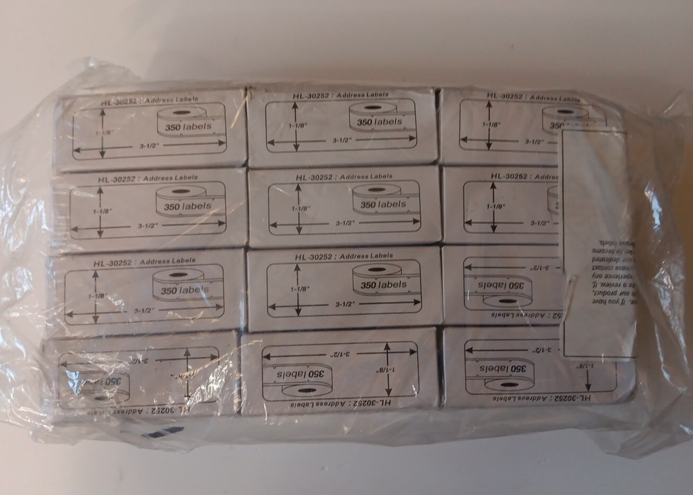 Lot of 12 House Labels (350 each box) HL-30252 Shipping/Address Labels
