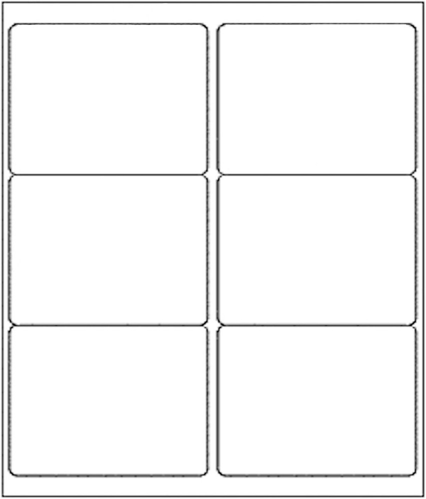 Shipping Address Amazon FBA Labels 6 Per Sheet 6 UP 4″x3.33″ 100 Sheets