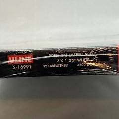 U-LINE Premium Laser Labels S-16991 White 2 x 1.25″ 100 Sheets 3200 Labels