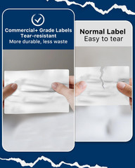 4×6 Thermal Labels, White Shipping Label Stickers, Commercial Grade Thermal P…