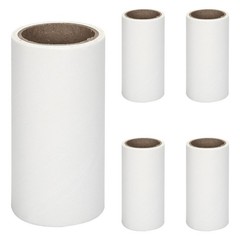 5 Rolls Tearable Pet Cleaning Tools Paper Sticky Tape Clothes Roller
