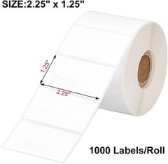 1Roll 1000 2.25×1.25″ Direct Thermal Labels Adhesive SKU Label for Zebra Amazon