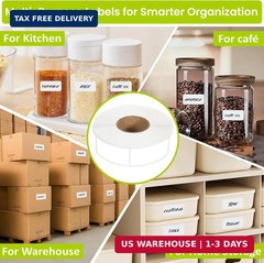 1000 Blank Removable Freezer Labels,Date Label 1×2 Inch Food Storage Stickers…