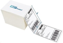 Product Fanfold 4 x 6 Direct Thermal Labels 500 Labels per Stack,1 Stack
