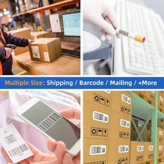 2×1″ Direct Thermal Labels Barcode Adhesive Shipping Sticker fit for Rollo&Zebra