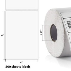 500-Roll 4×6 Thermal Direct Shipping Labels with Perforation for Rollo Zebra