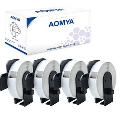 Aomya 4 Pack DK-1203 Compatible BRO Die-Cut File Folder Labels Paper Roll 2/3 x