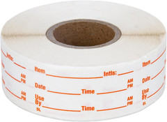 500 Stickers Use by 1 X 2 Inch Dissolvable Food Storage Labels for Containers Pr