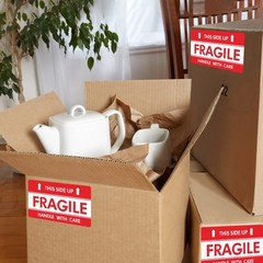 Hybsk This Side Up Fragile Stickers 3×5 inch Handle with Care Shipping and Packi