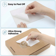 Direct Thermal Shipping Label (1000PCS 4×6 Per Fanfold Labels) Secure Adhesion