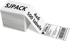 4×6 Thermal Labels, Shipping Labels with Perforated Line, Commercial Grade