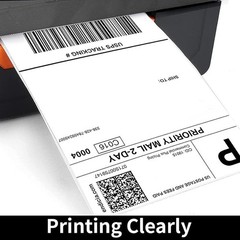 Fanfold 4”x 6” Direct Thermal Shipping Labels Self Adhesive, 500 Postage Mail…