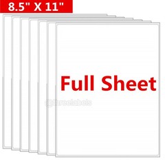 200 8.5″x11″ Full Sheet Shipping Address Labels Adhesive for Laer Injket Printer