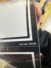Tape Logic “Regulated” Labels 4-1/4″ x 4-1/4″ Black/White, 500/Roll #DL5240 New