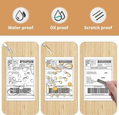 4″x6″ Direct Thermal Shipping Labels, 1″ Core, Perforated, 250/Roll, Printer …