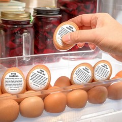 1000 Pcs Farm Fresh Eggs Carton Labels Stickers 2 Inch Easter Egg Care Self A…
