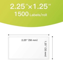 Thermal Barcode Labels 2 Pack 2.25”x 1.25” FNSKU UPC FBA SKU