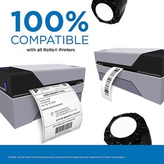 40ROLL 4″X6″ 250P/R Direct Thermal Shipping Label for Zebra LP2824 ZP450 ZP505