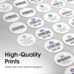 0.75″ Printable Round Labels for Inkjet and Laser Printers – 10800 Stickers |…