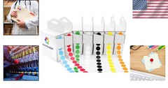 Color Code Dot Labels, 0.5 Inch, 7 Colors, 1000ct Dispenser