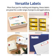 Avery Printable Shipping Labels with Sure Feed, 2″ x 4″ Customizable Stickers,