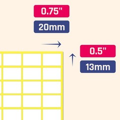 (900 Pack) 0.75″ x 0.5″ – Price Stickers, Small White Labels Stickers
