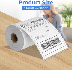 2-40 Rolls Direct Thermal Shipping Labels 4×6 250 Per Roll for Zebra Eltron 2844