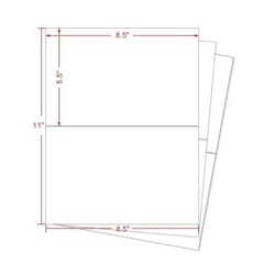500 Pack Premium Shipping Labels Half Sheet Self Adhesive Rounded Corner 8.5×5.5