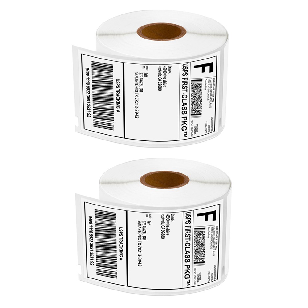 2 rolls 30256 Compatible with DYMO Premium Adhesive Address Labels – Roll of 300