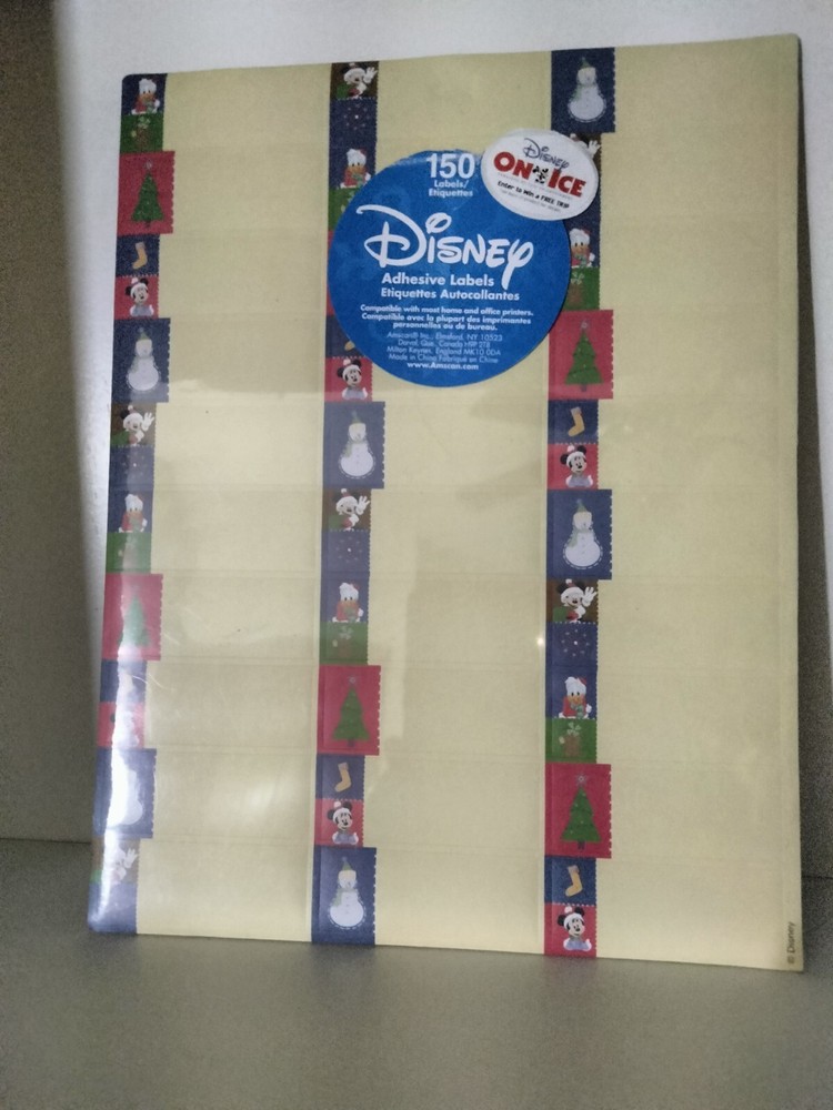 NEW Disney Address or Holiday To/From Labels Mickey & Friends 150 Labels
