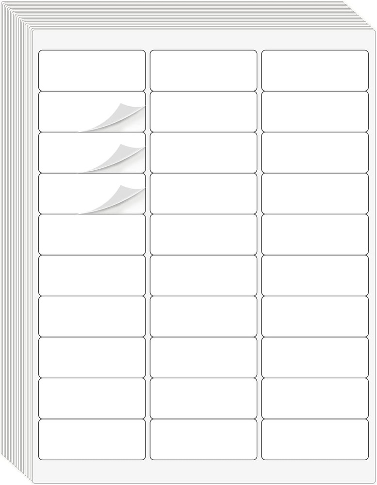 2X4 Shipping Labels 1000 Labels 8.5X11 White Sticker Paper 10 per Sheet