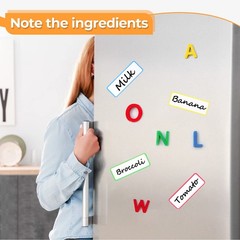 Magnetic Dry Erase Labels Colorful Name Tags Flexible Reusable Stickers