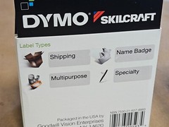 x2 Skilcraft Labelwriter, Thermal Address, Black On White, Package Of 520×2