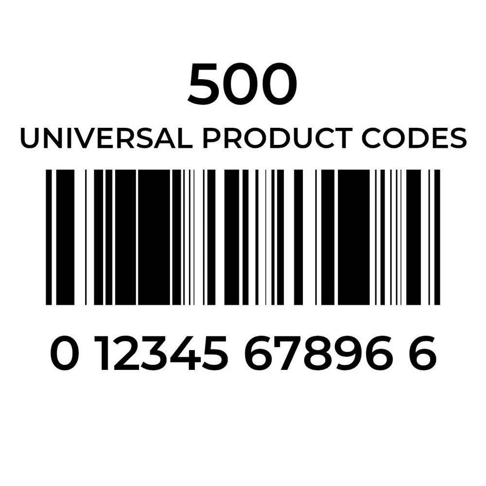 500 UPC Numbers Barcodes Gs1 EAN Codes For Amazon Listings Lifetime Guarantee