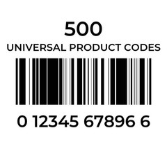 500 UPC Numbers Barcodes Gs1 EAN Codes For Amazon Listings Lifetime Guarantee