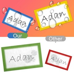 Colorful Plain Name Tag Labels – 200 Stickers, 3.5 x 2.25 Inch, Colorful Bord…