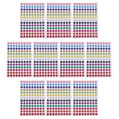 Versatile Assorted Color Round Color Coding Labels for Planners and Scrapbooks