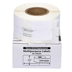 DYMO 30333 Direct Thermal Multipurpose Labels (1/2″ x 1″) – (3) Rolls of 1,000