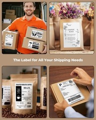 Commercial Grade 4×6 Thermal Shipping Labels – 220 Sheets with Strong Adhesive