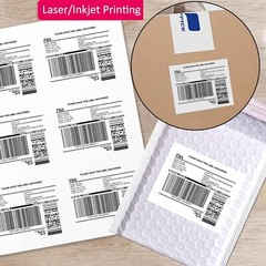 150x 3-1/3 x 4 Shipping Address FBA Label 6 UP Sticker for Laser Ink Jet Printer