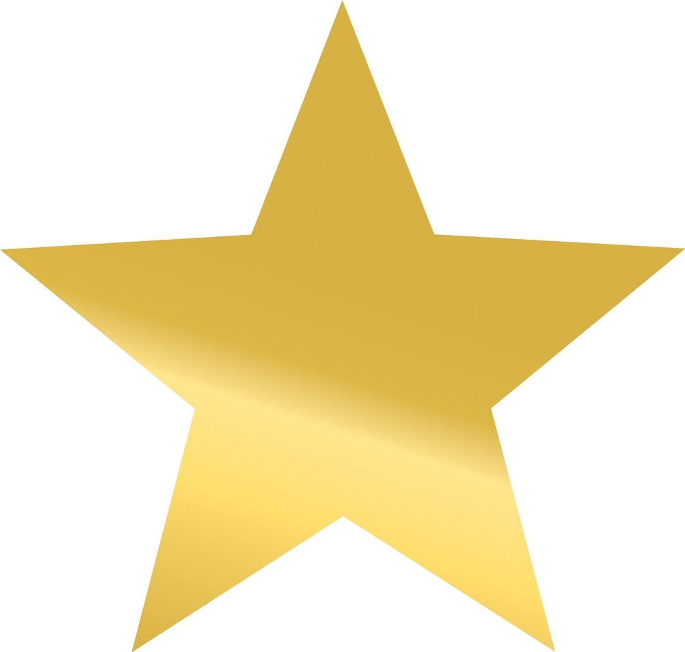 1/2 inch Gold Stars, Gold Foil Self Adhesive Specialty Labels by Maco (OS-500)