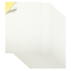 Printable Sticker Paper 25 Sheets 8″x12″ A4 Self Adhesive Bright White