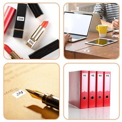 Gjinxi 2940PCS Matte White Labels – Small Blank Labels, Price Stickers, Removabl