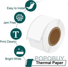 6Rolls 1” X 2 1/8” Multipurpose Labels 30336 500P/R Compatible For Dymo LW 330