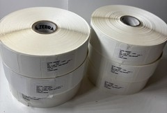 1.2″ X .85″ Thermal White Labels 6 Rolls Zebra Part No 10010037 Z-Select 4000D
